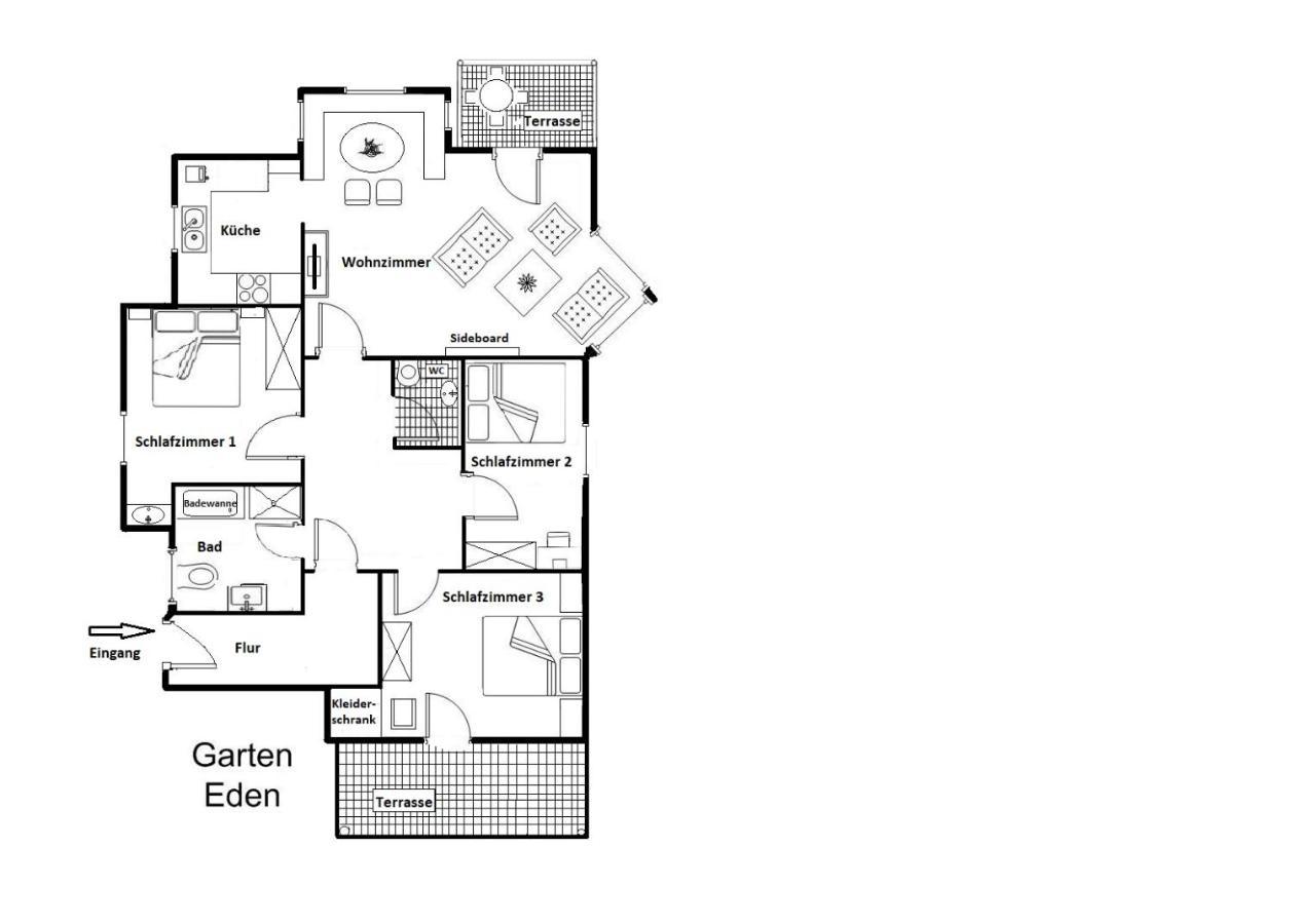 Ferienwohnung Garten Eden Sommer-Hornerbahnen Kostenlos Bolsterlang Luaran gambar